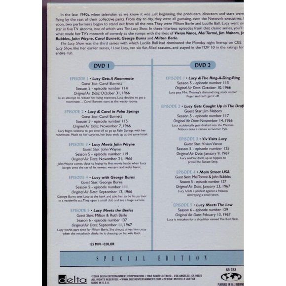 THE LUCY SHOW The Lost Episodes Marathon on 2 DVDs - Picture 2 of 2